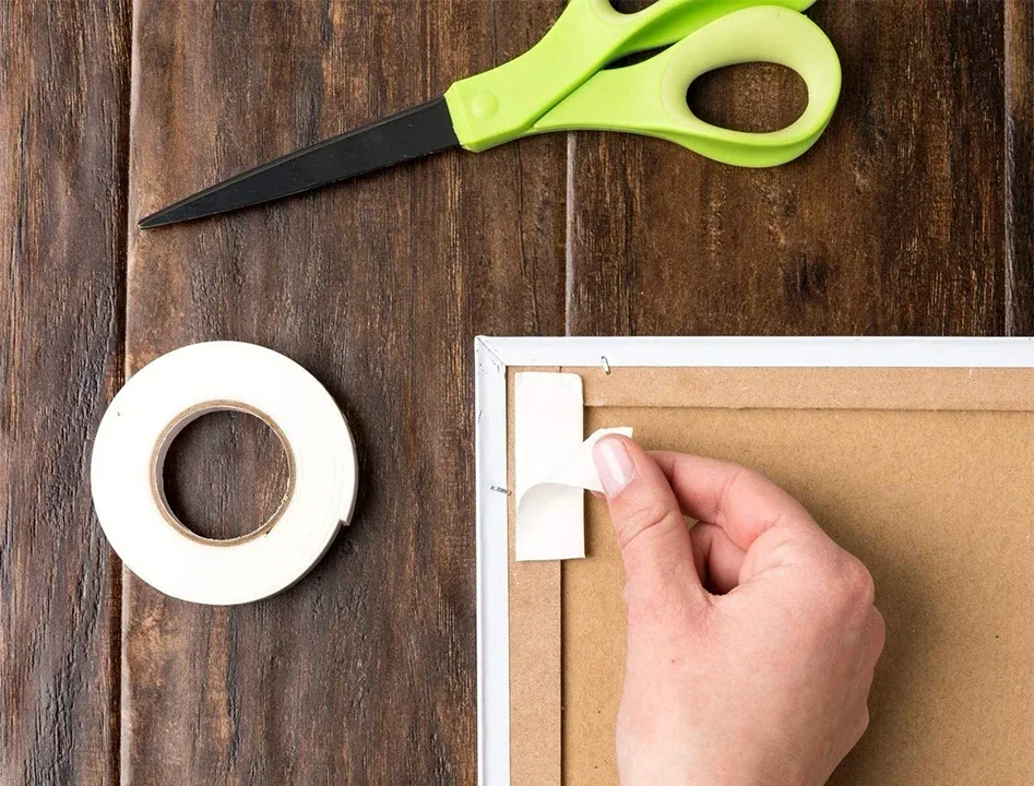 dble sided white eva foam