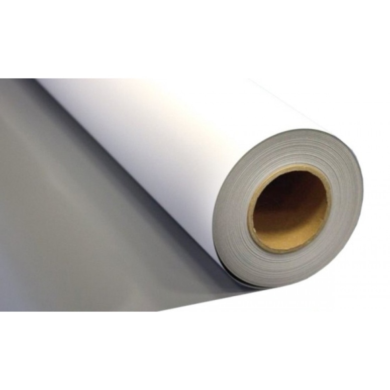 גליל סינטטי גב אפור 250 מיקרון מט PP רוחב 91.4 ס"מ 50 מ"ר סולבנט (3")