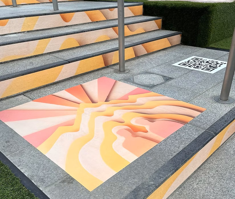 גליל ויניל מדבקה לבן לרצפה + למינציה 107 ס"מ אורך 50 מטר סולבנט LAM-200W