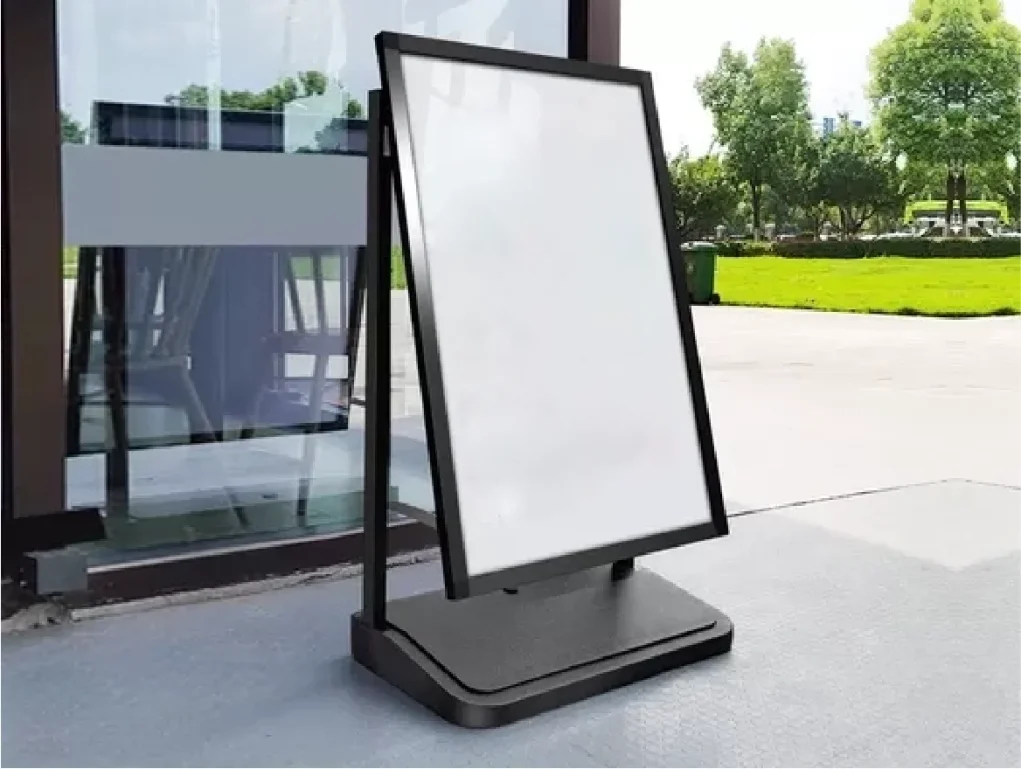 מתקן פוסטר חד צדדי מהודר לתנאי חוץ