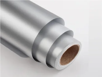 גליל ויניל מדבקה כסף מט