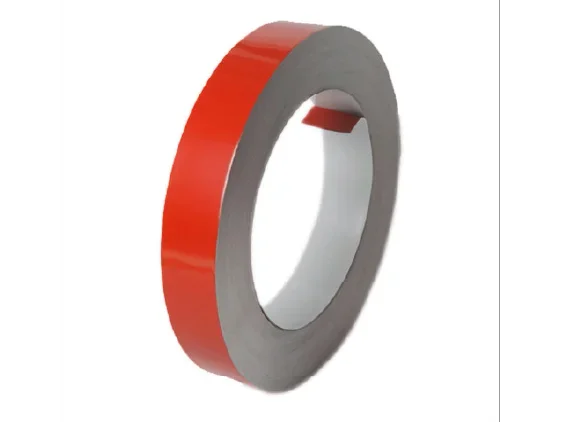 גליל אלומיניום אדום רוחב 6 ס"מ אורך 100 מטר עובי 0.6 מ"מ