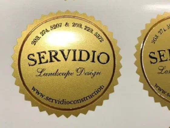 גליל ויניל מדבקה זהב מבריק להדפסה