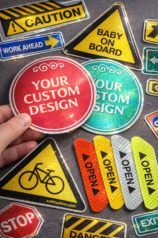 גליל אדום מחזיר אור רוחב 124 סמ אורך 45.7 מטר דגם REF-001