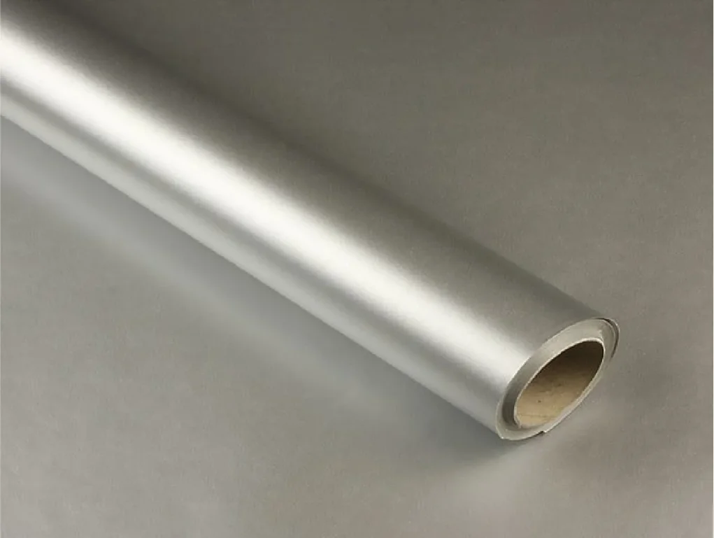 גליל ויניל מדבקה כסף מט