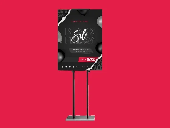 מתקן תצוגה רצפתי אנכי לקאפה