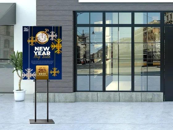 מתקן תצוגה רצפתי אנכי לקאפה