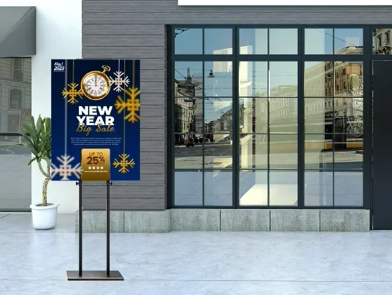 מתקן תצוגה רצפתי מתכוונן לקאפה