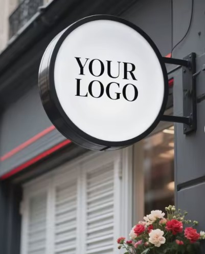 מתקן שלט לד עגול 100 ס"מ עובי 15 ס"מ