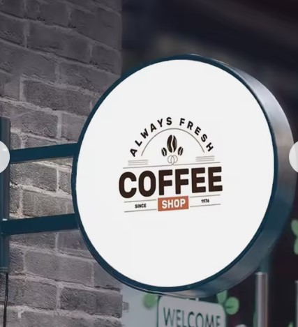 מתקן שלט לד עגול 100 ס"מ עובי 15 ס"מ