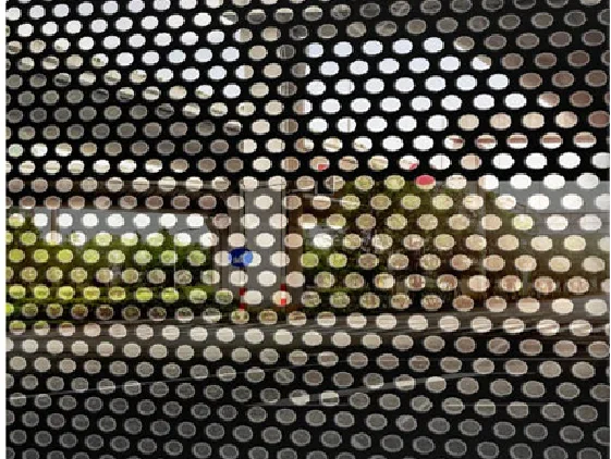 גליל ויניל מדבקה רשת צד אחד רוחב 106 ס"מ 50 מטר סולבנט 140 מיקרון OWV-1414