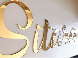 פרספקס זהב מראה