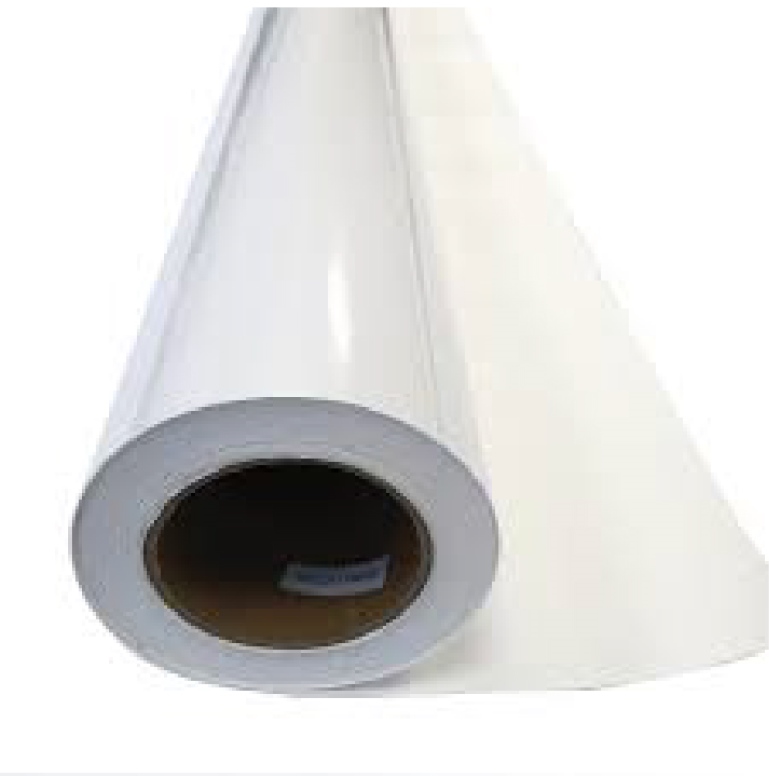 גליל ויניל מדבקה מבריק פוליפרינט רוחב 107 ס"מ 50 מטר סולבנט 120 מיקרון